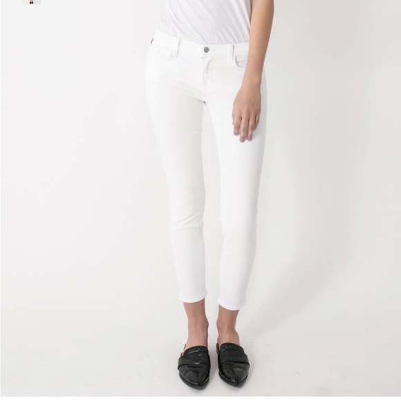 J BRAND - 835 Womens White Mid-Rise Capri Jeans - 25 - Picture 4 of 9